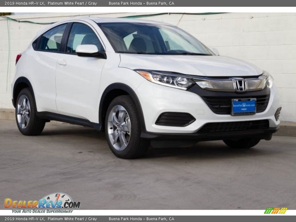2019 Honda HR-V LX Platinum White Pearl / Gray Photo #1