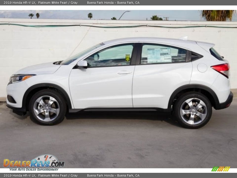 2019 Honda HR-V LX Platinum White Pearl / Gray Photo #5