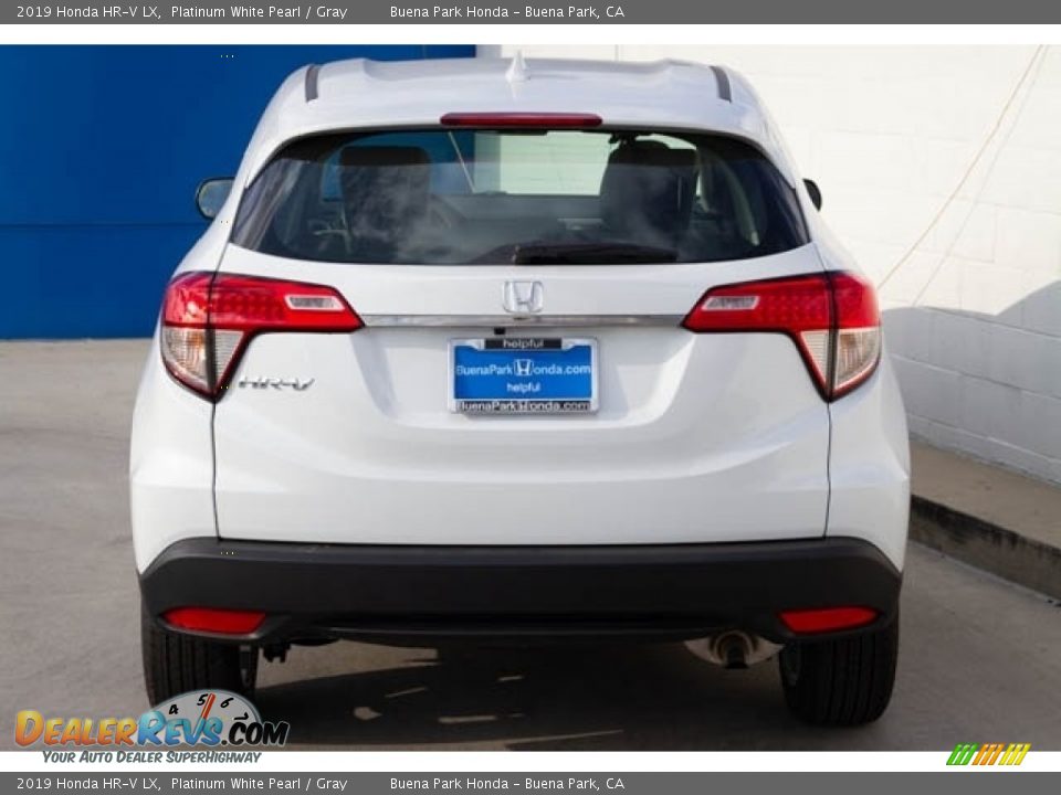 2019 Honda HR-V LX Platinum White Pearl / Gray Photo #6