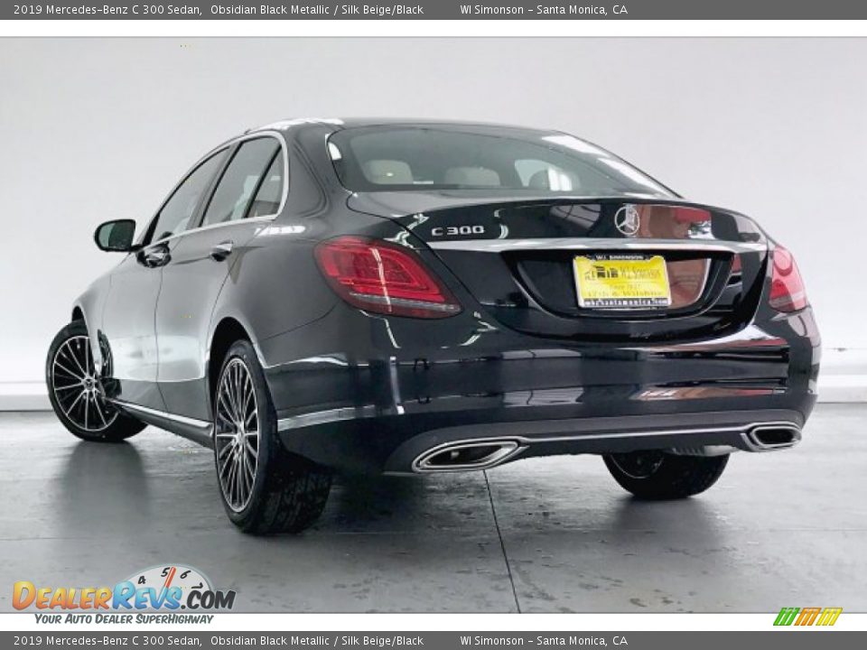 2019 Mercedes-Benz C 300 Sedan Obsidian Black Metallic / Silk Beige/Black Photo #2