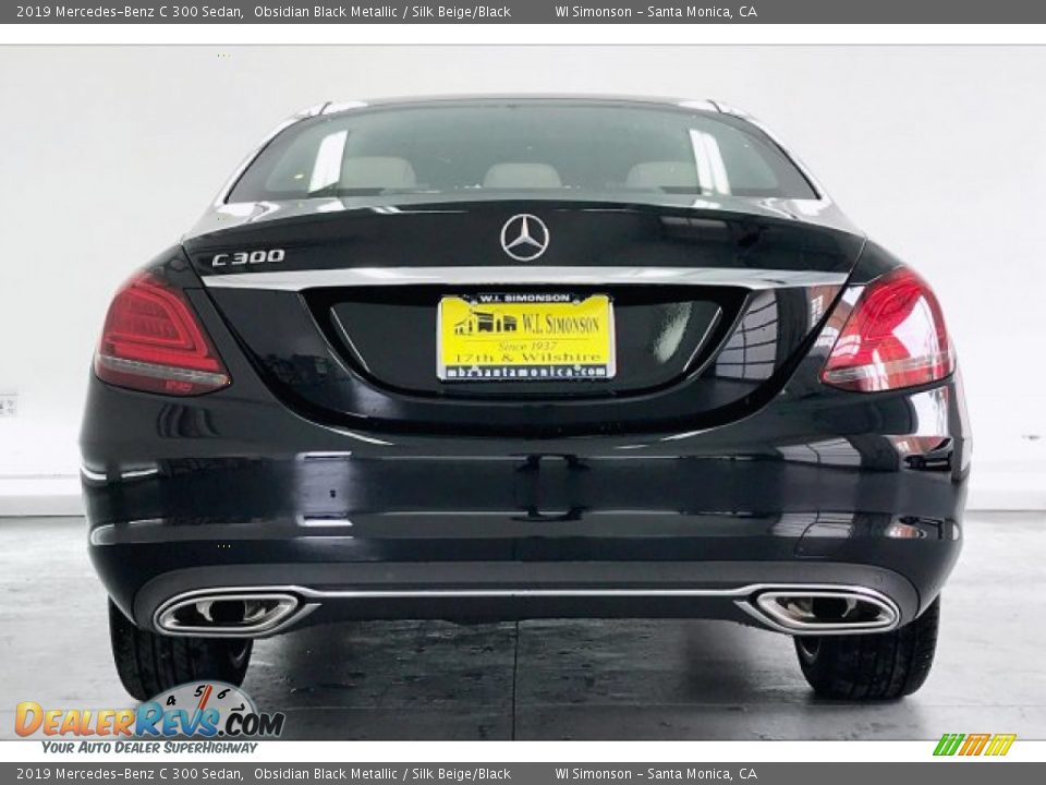 2019 Mercedes-Benz C 300 Sedan Obsidian Black Metallic / Silk Beige/Black Photo #3