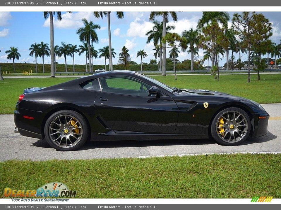 Black 2008 Ferrari 599 GTB Fiorano F1 Photo #3