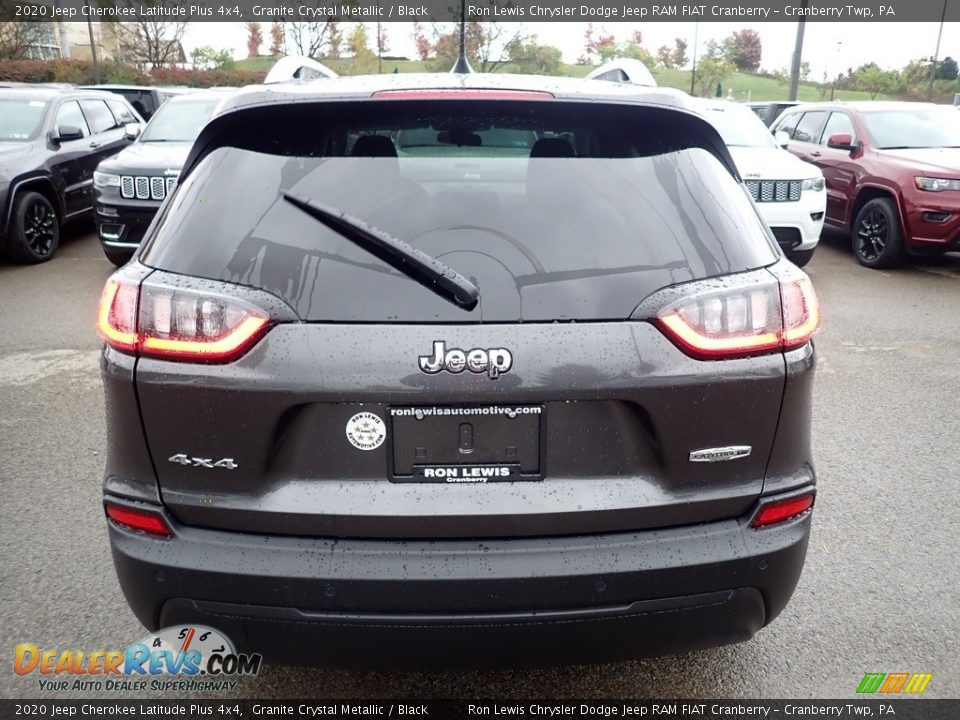 2020 Jeep Cherokee Latitude Plus 4x4 Granite Crystal Metallic / Black Photo #4