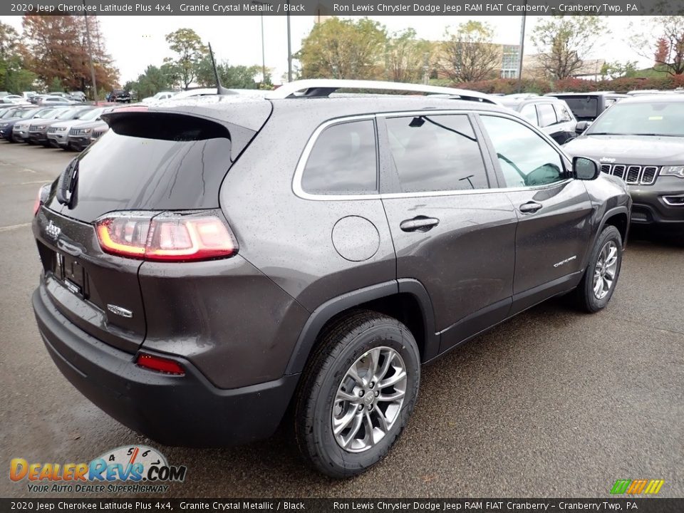 2020 Jeep Cherokee Latitude Plus 4x4 Granite Crystal Metallic / Black Photo #5