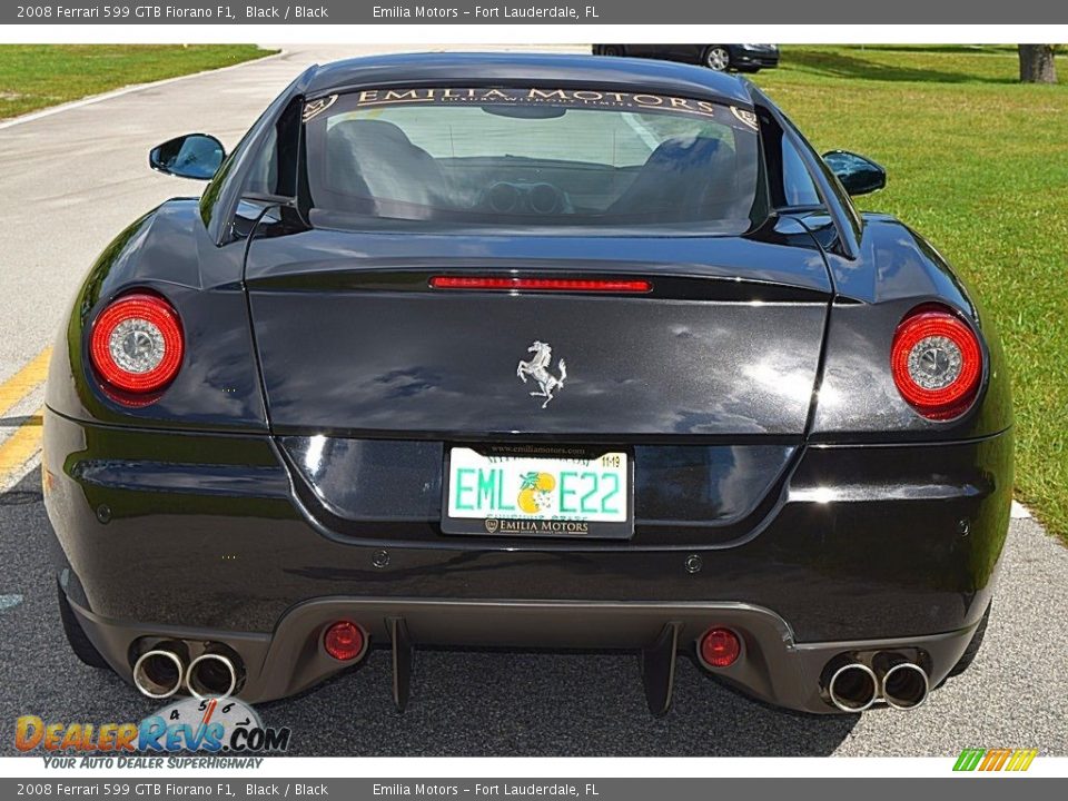 2008 Ferrari 599 GTB Fiorano F1 Black / Black Photo #8