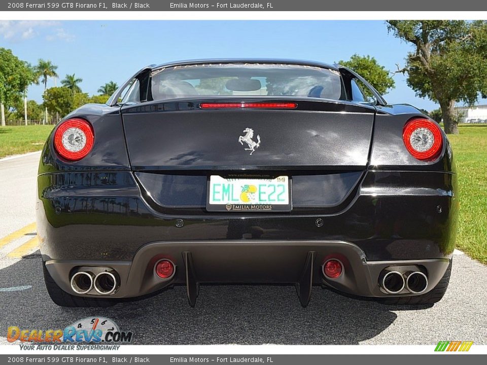 2008 Ferrari 599 GTB Fiorano F1 Black / Black Photo #9