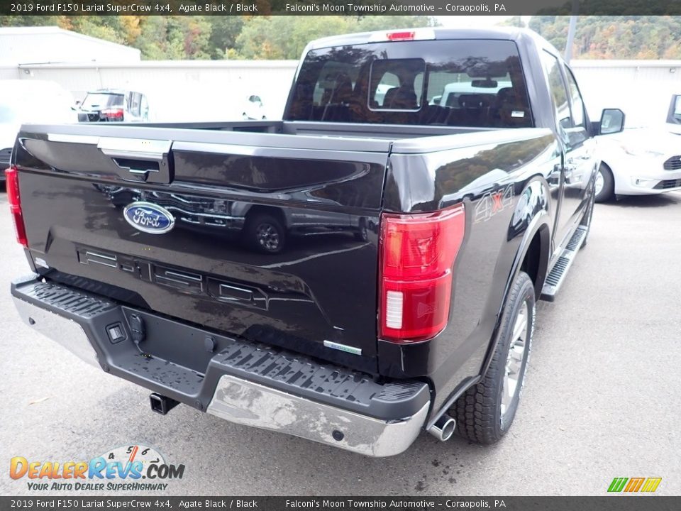 2019 Ford F150 Lariat SuperCrew 4x4 Agate Black / Black Photo #2