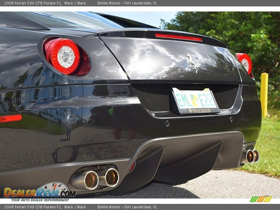 2008 Ferrari 599 GTB Fiorano F1 Black / Black Photo #10