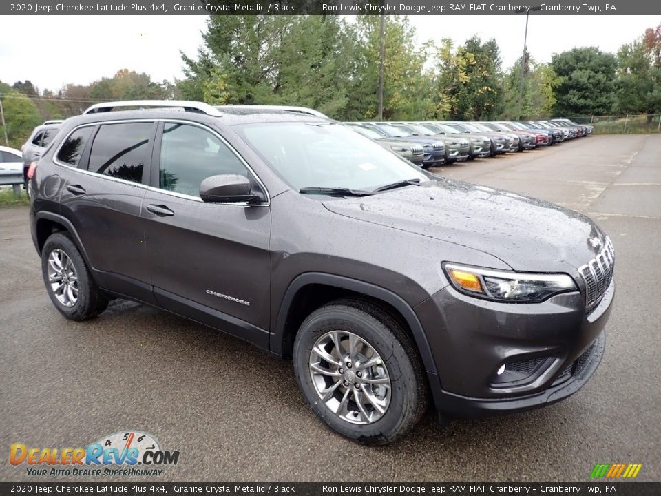 2020 Jeep Cherokee Latitude Plus 4x4 Granite Crystal Metallic / Black Photo #7