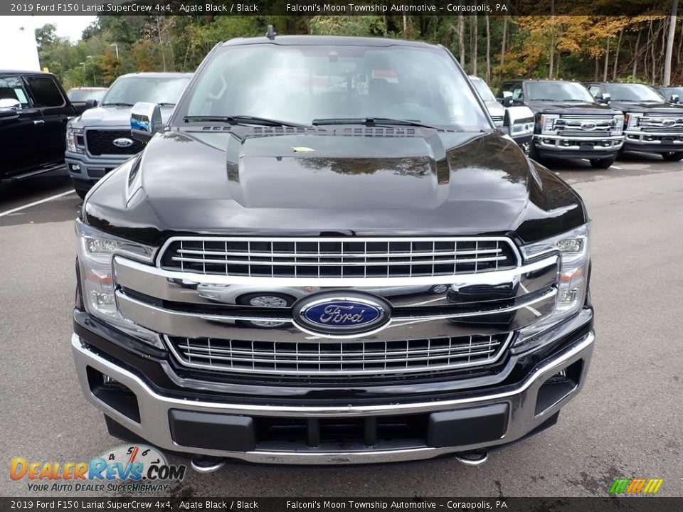 2019 Ford F150 Lariat SuperCrew 4x4 Agate Black / Black Photo #4