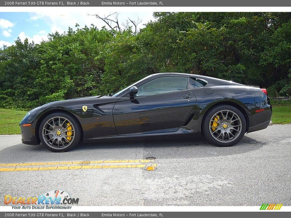 Black 2008 Ferrari 599 GTB Fiorano F1 Photo #13