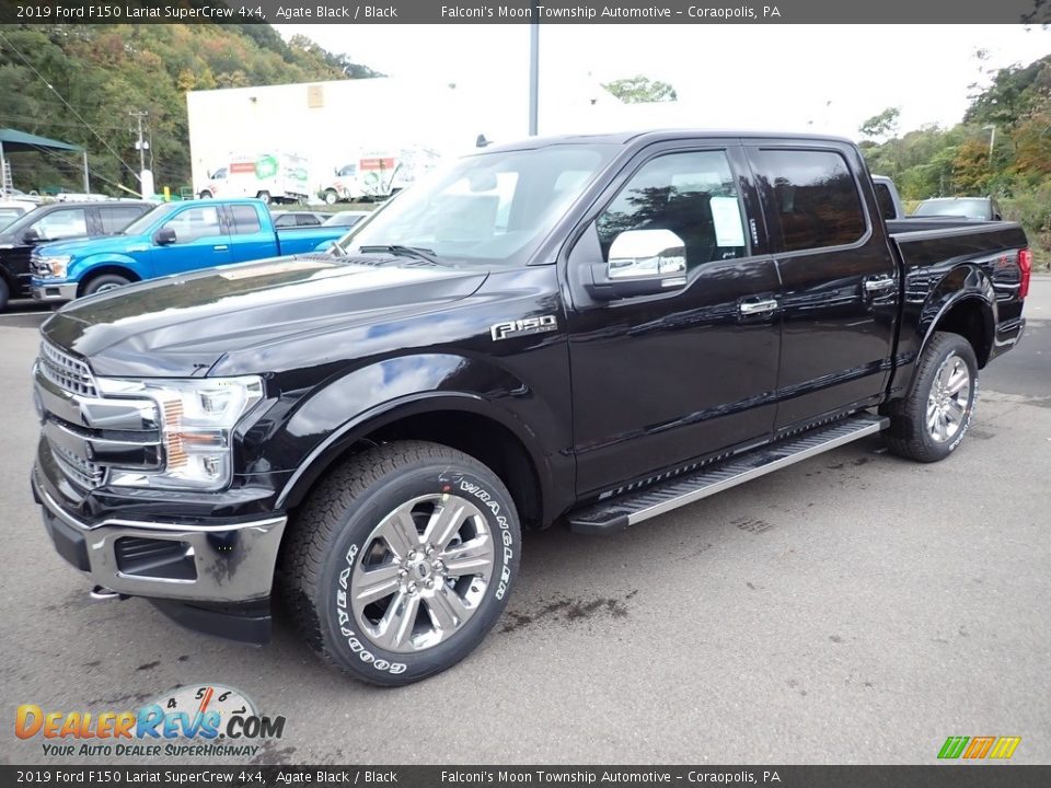 2019 Ford F150 Lariat SuperCrew 4x4 Agate Black / Black Photo #5