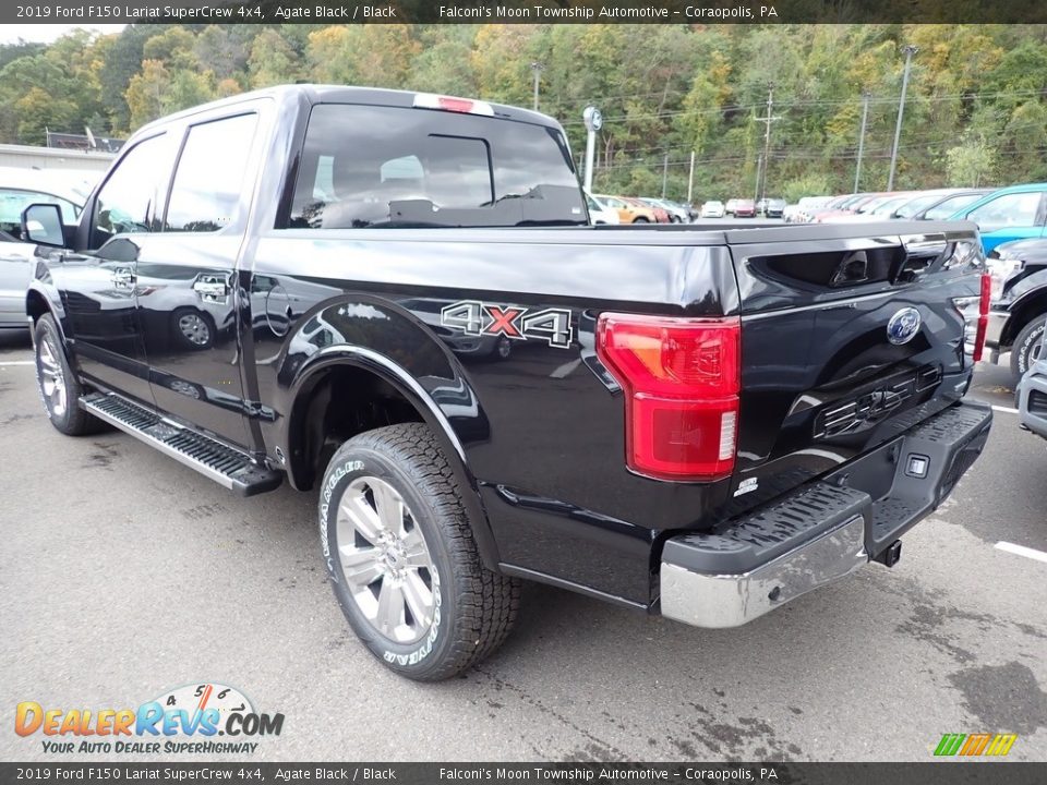 2019 Ford F150 Lariat SuperCrew 4x4 Agate Black / Black Photo #6