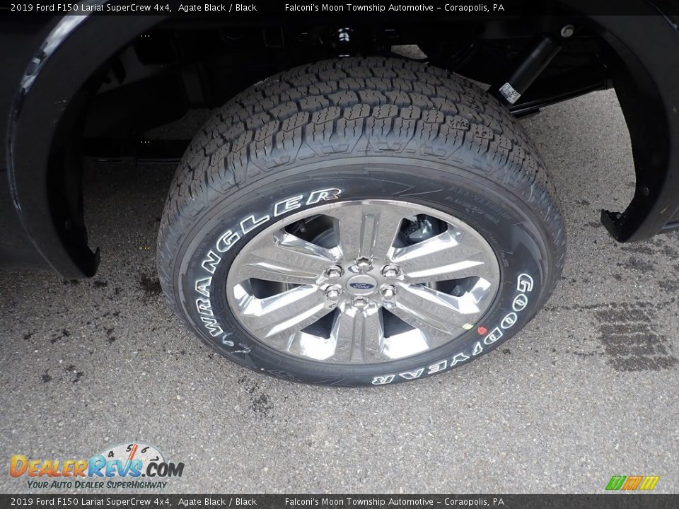 2019 Ford F150 Lariat SuperCrew 4x4 Agate Black / Black Photo #7