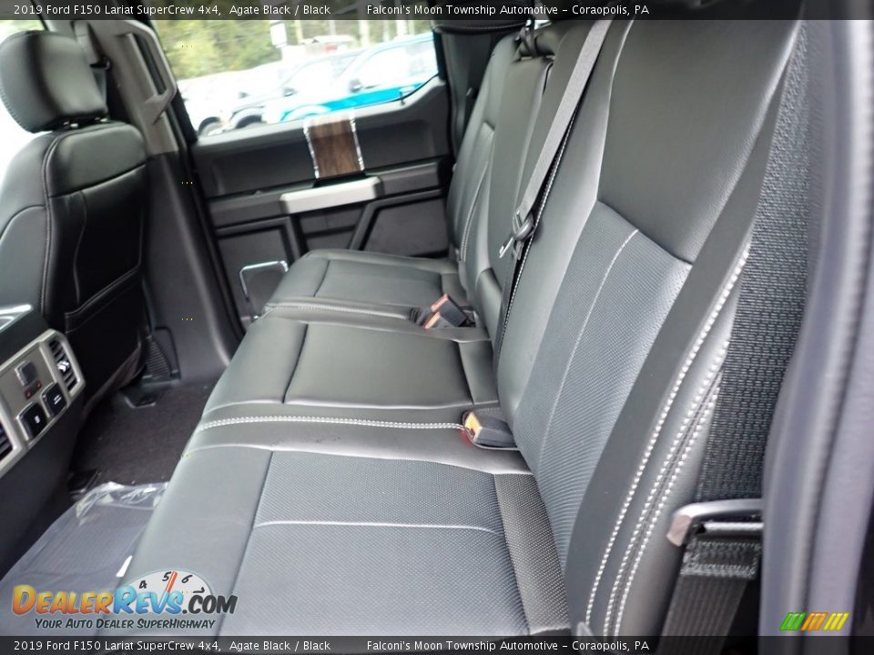 2019 Ford F150 Lariat SuperCrew 4x4 Agate Black / Black Photo #8
