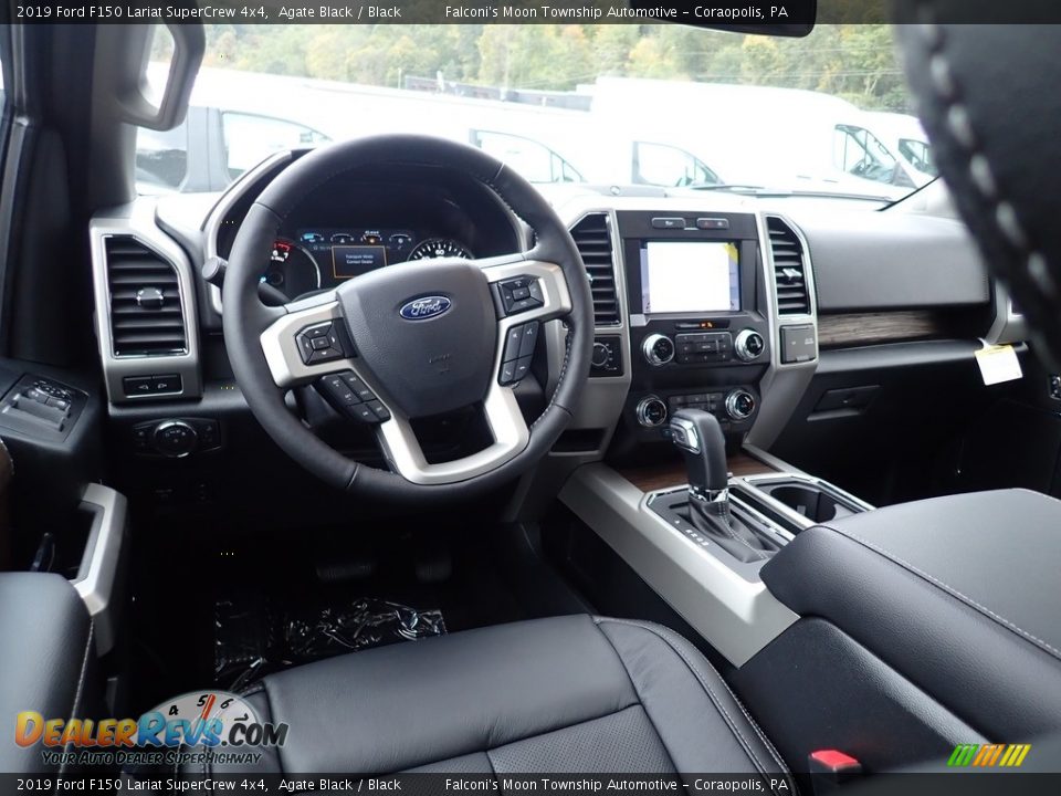 2019 Ford F150 Lariat SuperCrew 4x4 Agate Black / Black Photo #9