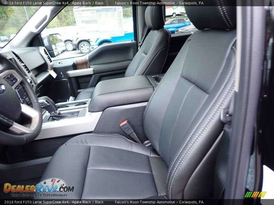 2019 Ford F150 Lariat SuperCrew 4x4 Agate Black / Black Photo #10