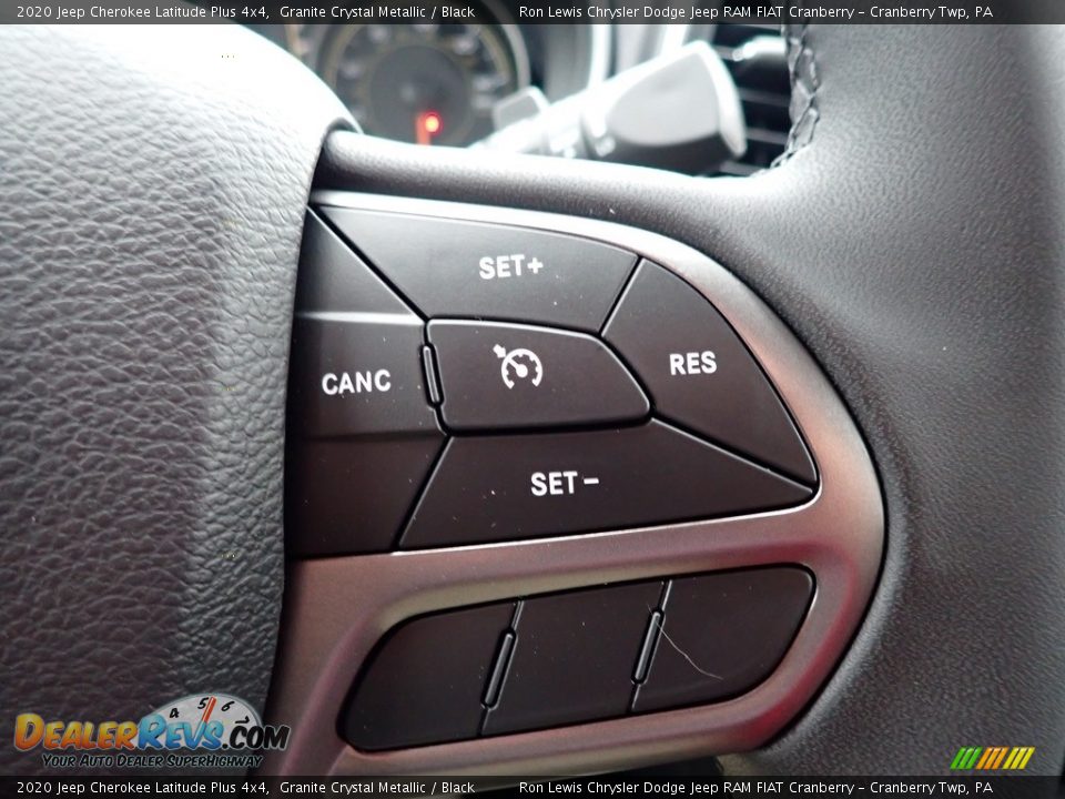 2020 Jeep Cherokee Latitude Plus 4x4 Granite Crystal Metallic / Black Photo #16