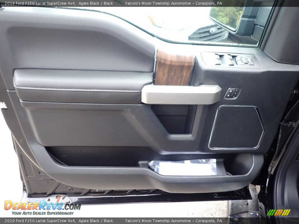 2019 Ford F150 Lariat SuperCrew 4x4 Agate Black / Black Photo #11