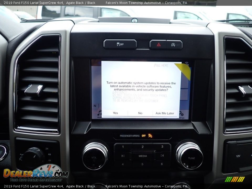 2019 Ford F150 Lariat SuperCrew 4x4 Agate Black / Black Photo #14