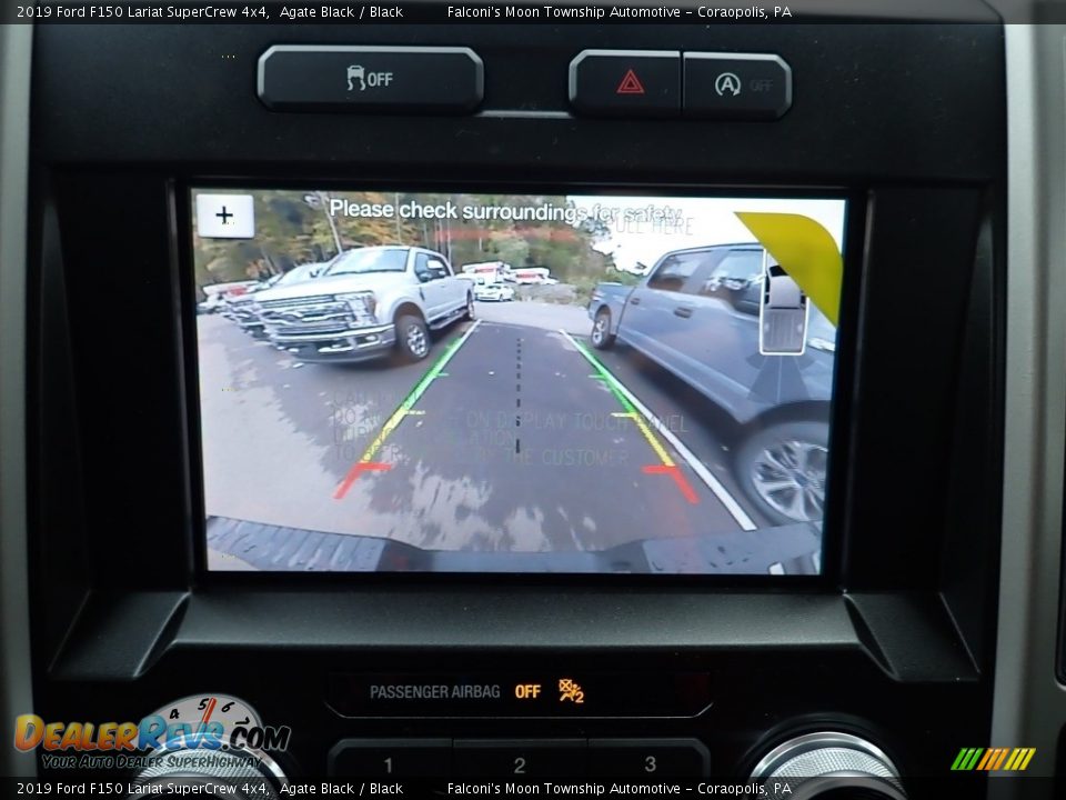 2019 Ford F150 Lariat SuperCrew 4x4 Agate Black / Black Photo #15