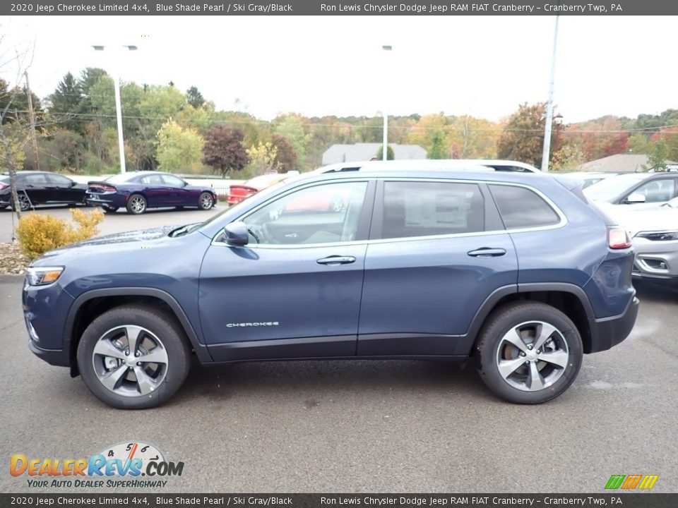 2020 Jeep Cherokee Limited 4x4 Blue Shade Pearl / Ski Gray/Black Photo #2