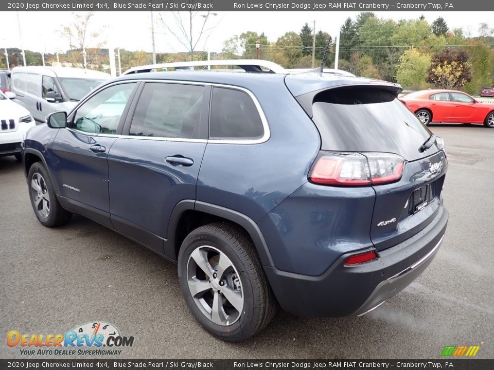 2020 Jeep Cherokee Limited 4x4 Blue Shade Pearl / Ski Gray/Black Photo #3