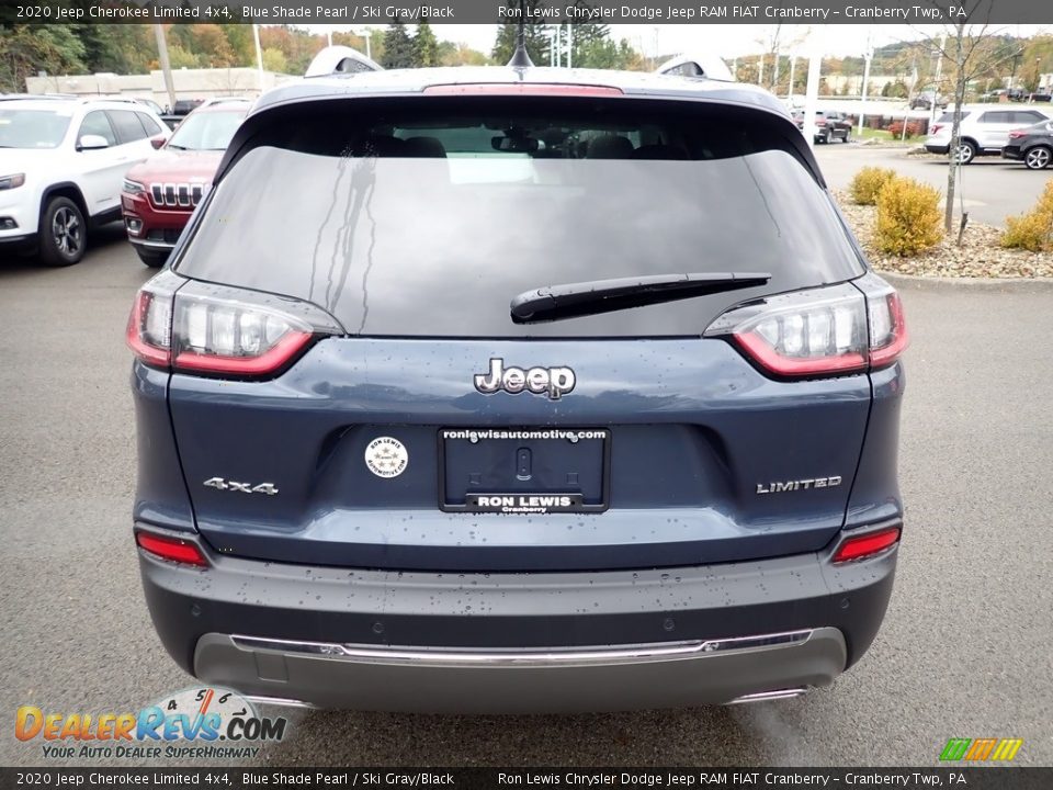 2020 Jeep Cherokee Limited 4x4 Blue Shade Pearl / Ski Gray/Black Photo #4