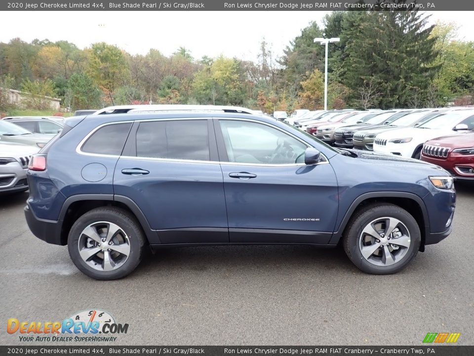 2020 Jeep Cherokee Limited 4x4 Blue Shade Pearl / Ski Gray/Black Photo #6