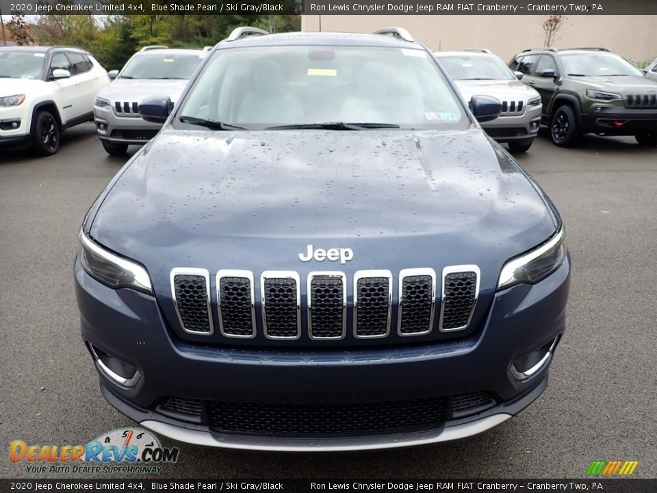 2020 Jeep Cherokee Limited 4x4 Blue Shade Pearl / Ski Gray/Black Photo #8