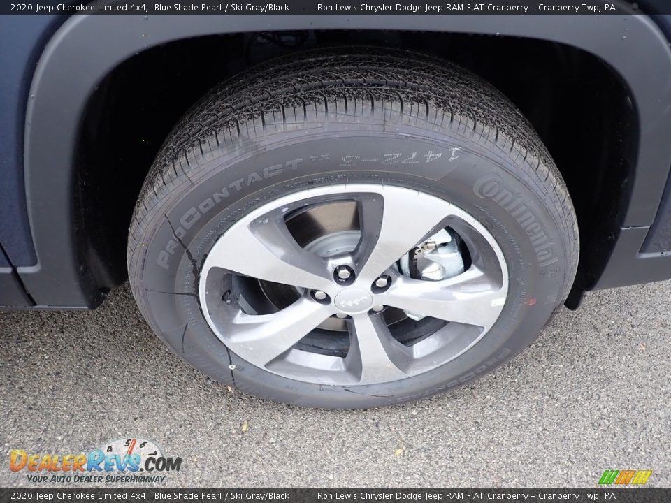 2020 Jeep Cherokee Limited 4x4 Blue Shade Pearl / Ski Gray/Black Photo #9