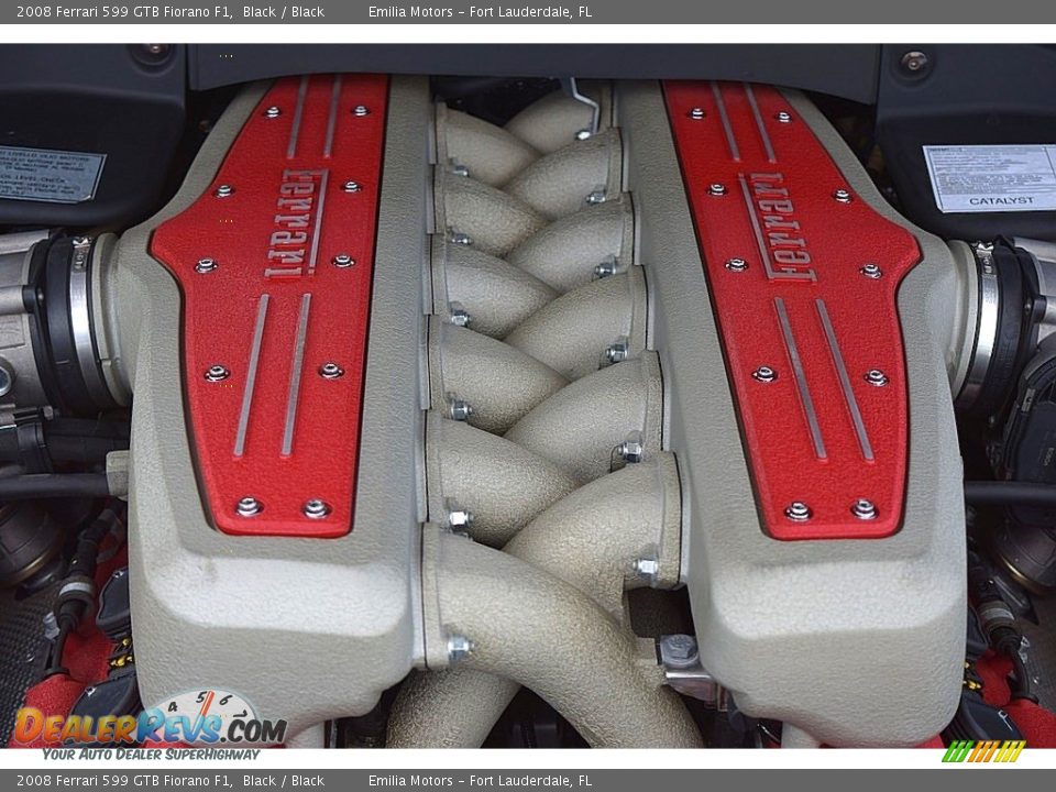 2008 Ferrari 599 GTB Fiorano F1 6.0 Liter DOHC 48-Valve VVT V12 Engine Photo #50