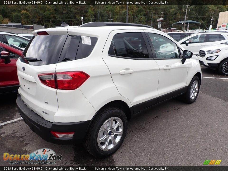 2019 Ford EcoSport SE 4WD Diamond White / Ebony Black Photo #2