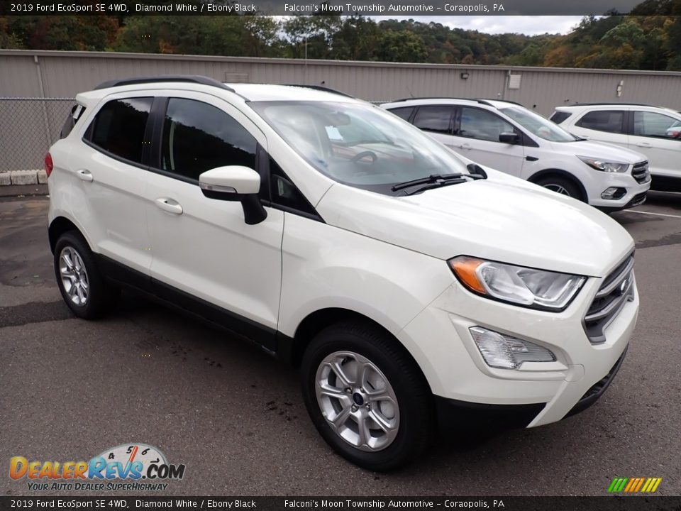 2019 Ford EcoSport SE 4WD Diamond White / Ebony Black Photo #3