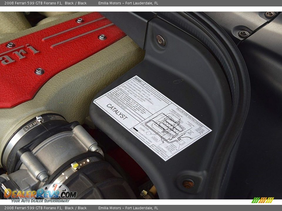 Info Tag of 2008 Ferrari 599 GTB Fiorano F1 Photo #57