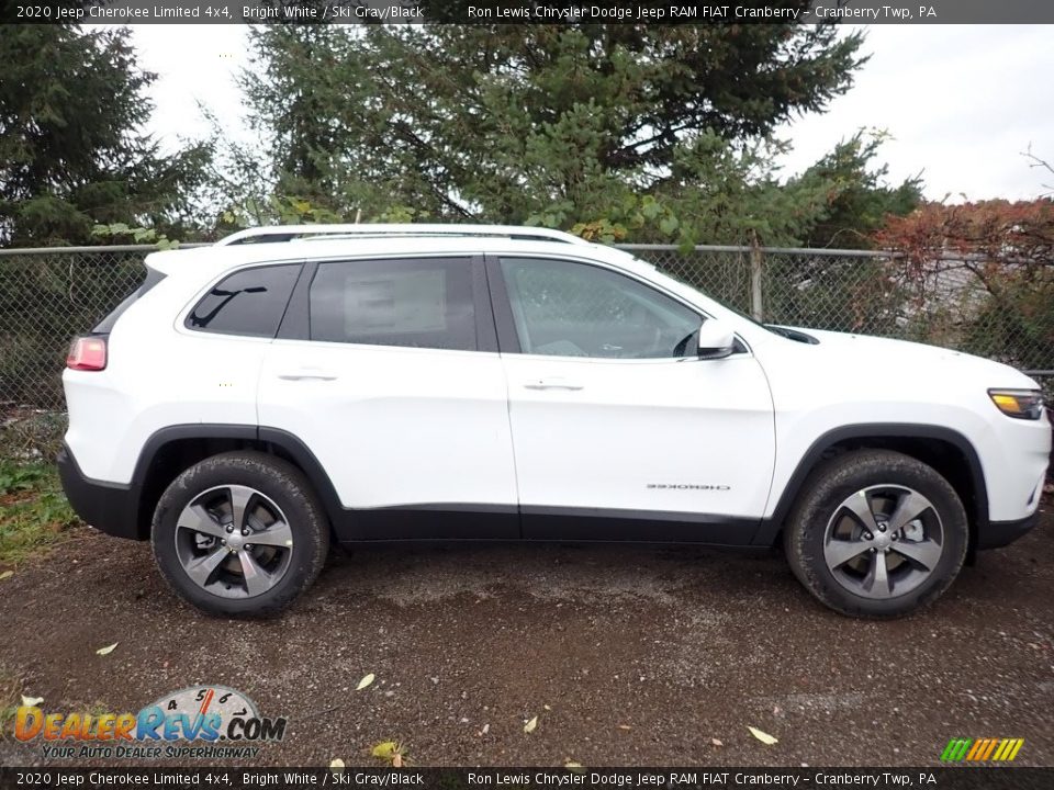 2020 Jeep Cherokee Limited 4x4 Bright White / Ski Gray/Black Photo #4