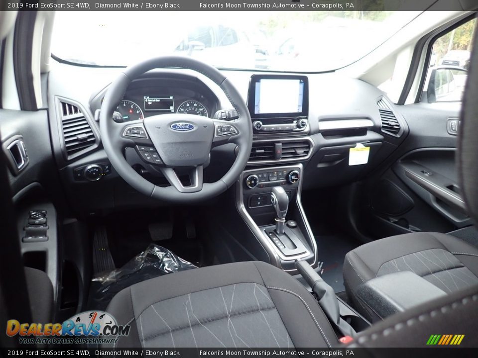 2019 Ford EcoSport SE 4WD Diamond White / Ebony Black Photo #9