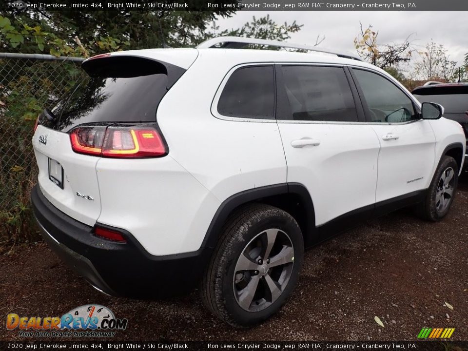 2020 Jeep Cherokee Limited 4x4 Bright White / Ski Gray/Black Photo #5