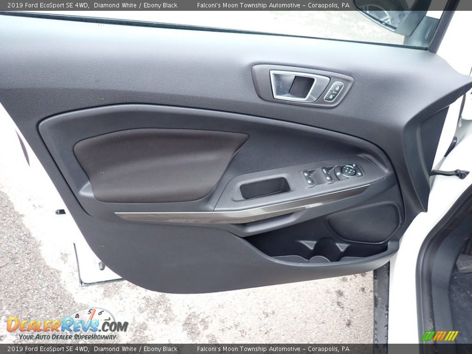 2019 Ford EcoSport SE 4WD Diamond White / Ebony Black Photo #10