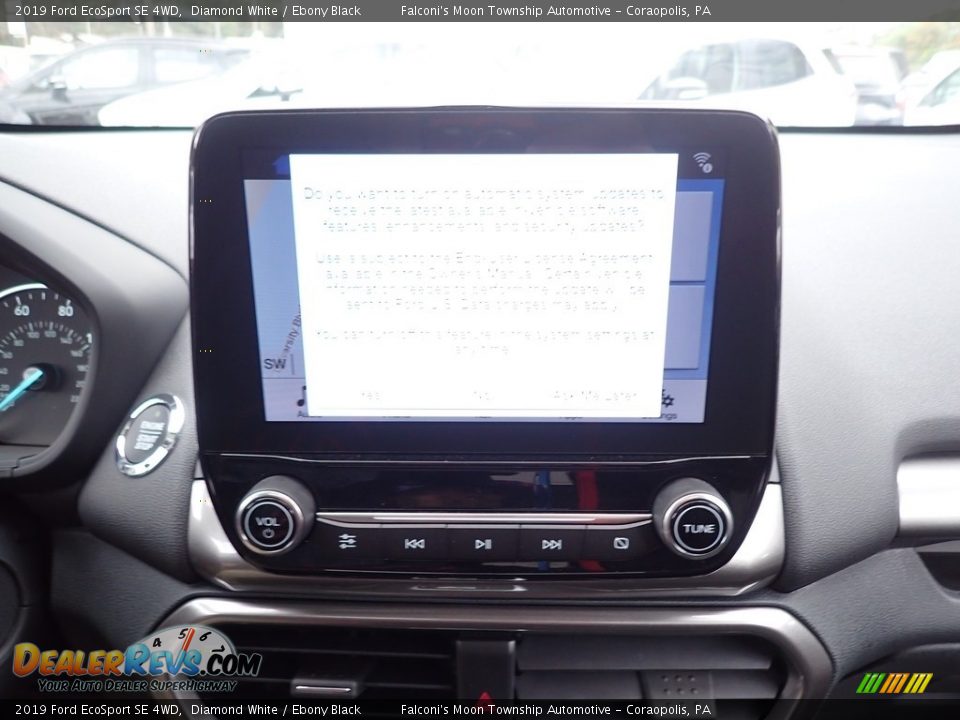 2019 Ford EcoSport SE 4WD Diamond White / Ebony Black Photo #14