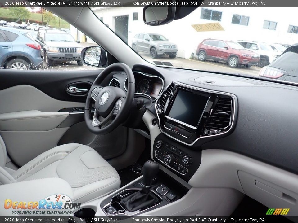 2020 Jeep Cherokee Limited 4x4 Bright White / Ski Gray/Black Photo #10