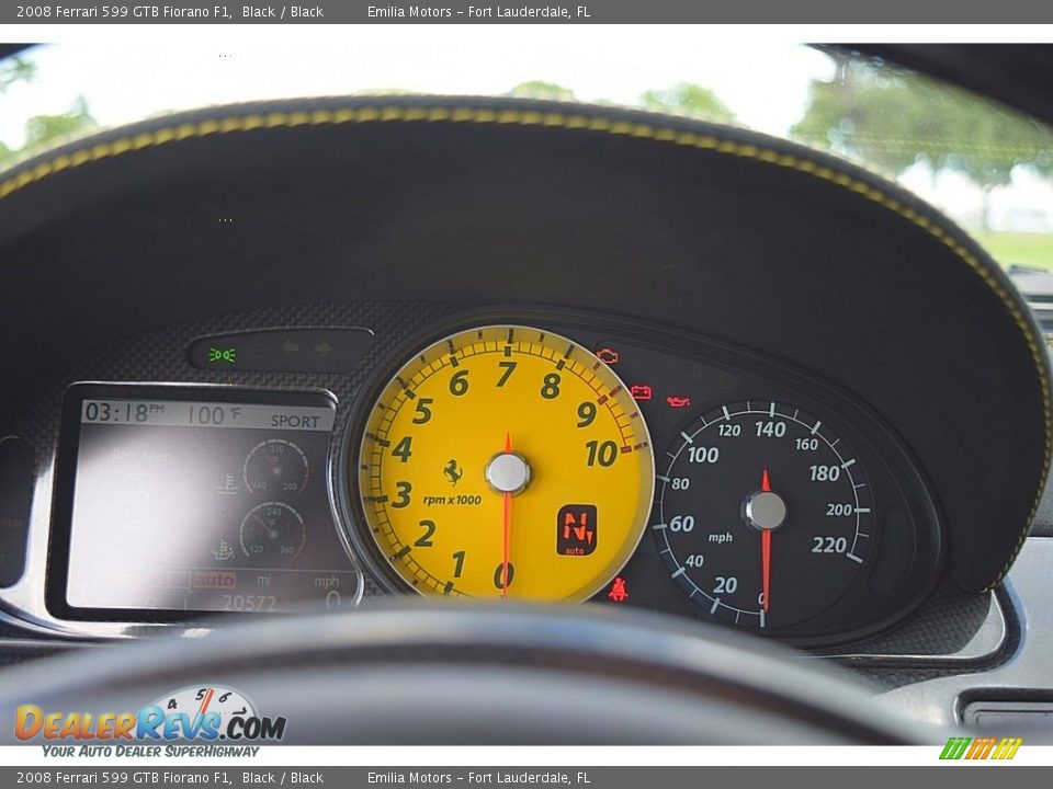 2008 Ferrari 599 GTB Fiorano F1 Gauges Photo #68