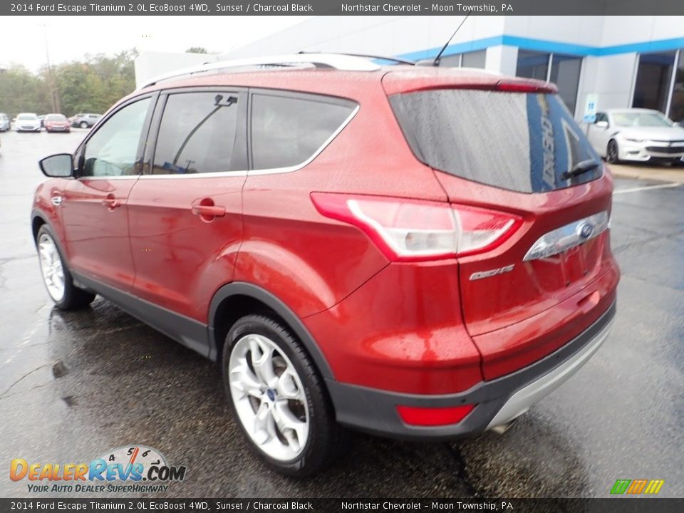 2014 Ford Escape Titanium 2.0L EcoBoost 4WD Sunset / Charcoal Black Photo #4