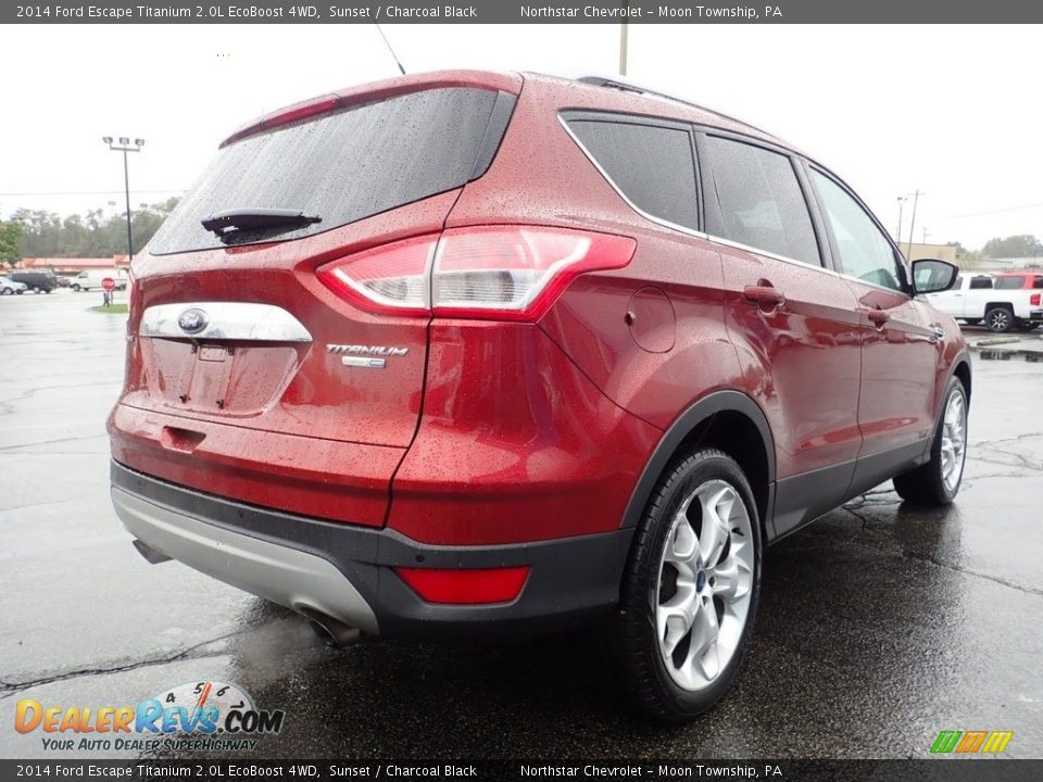 2014 Ford Escape Titanium 2.0L EcoBoost 4WD Sunset / Charcoal Black Photo #8