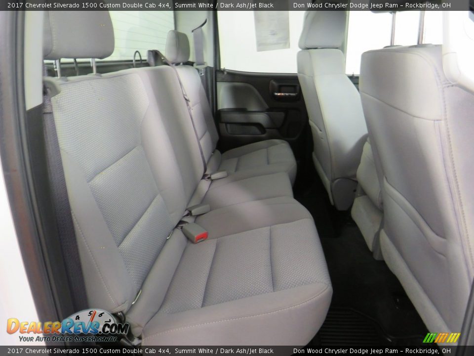 2017 Chevrolet Silverado 1500 Custom Double Cab 4x4 Summit White / Dark Ash/Jet Black Photo #34