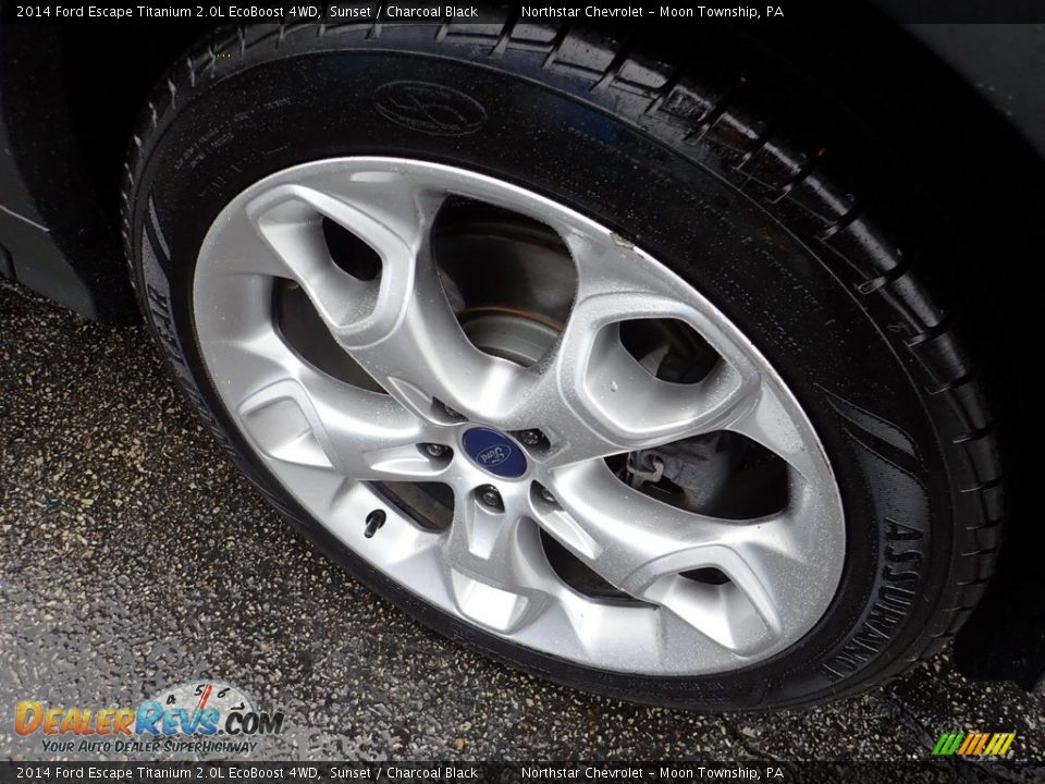 2014 Ford Escape Titanium 2.0L EcoBoost 4WD Sunset / Charcoal Black Photo #13