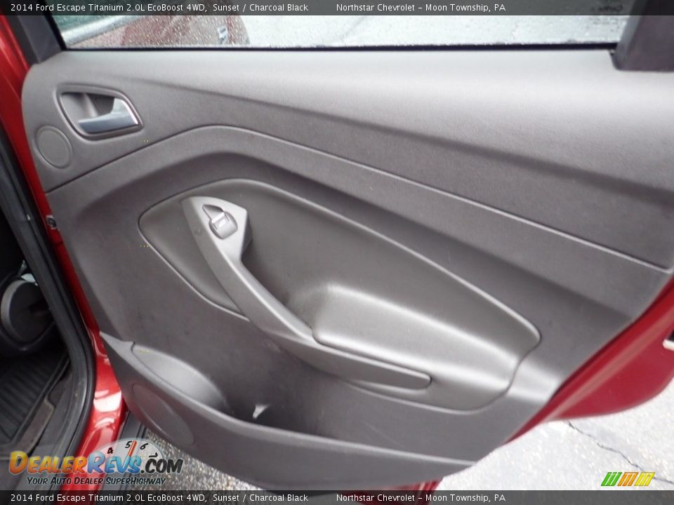 2014 Ford Escape Titanium 2.0L EcoBoost 4WD Sunset / Charcoal Black Photo #18