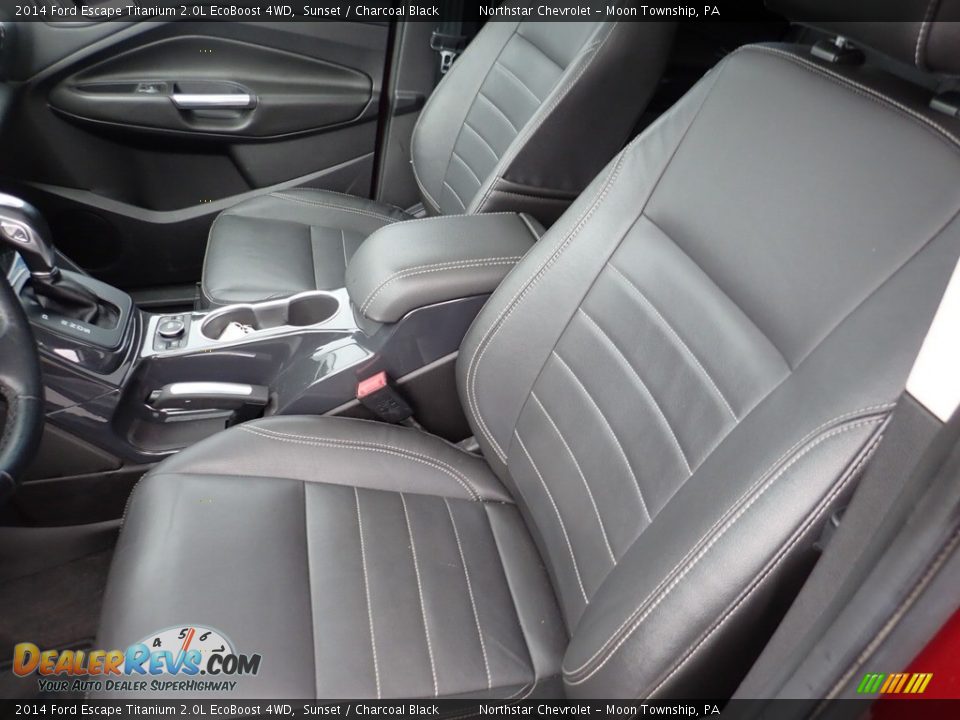 2014 Ford Escape Titanium 2.0L EcoBoost 4WD Sunset / Charcoal Black Photo #19