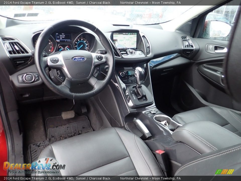 2014 Ford Escape Titanium 2.0L EcoBoost 4WD Sunset / Charcoal Black Photo #21