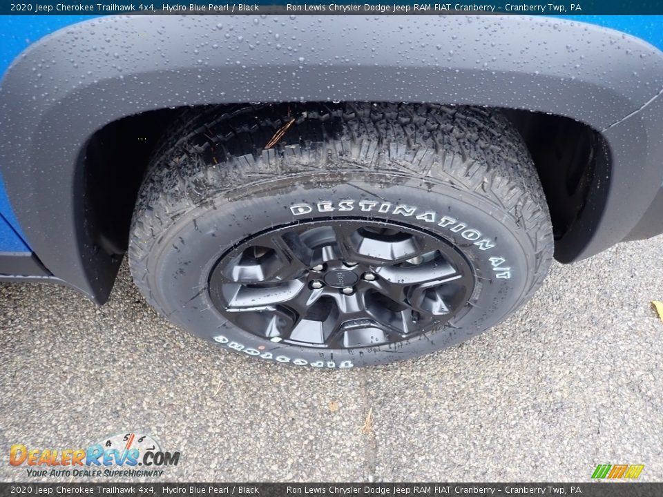 2020 Jeep Cherokee Trailhawk 4x4 Hydro Blue Pearl / Black Photo #9